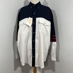 Texas Dry Goods Shirt Mens Large Colorblock Button Down Western‎ Rodeo Cowboy